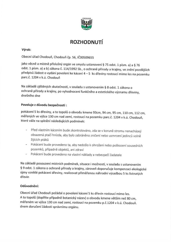 rozhodnutí