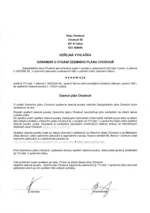 veřejná vyhláška